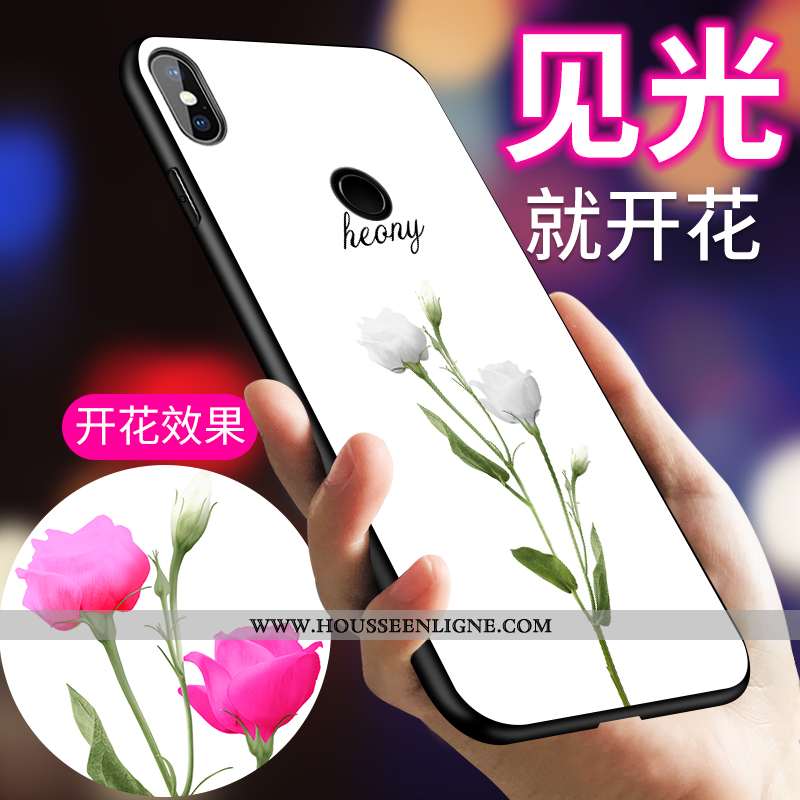 Housse Xiaomi Mi 8 Silicone Protection Verre Jeunesse Personnalité Créatif Membrane Blanche