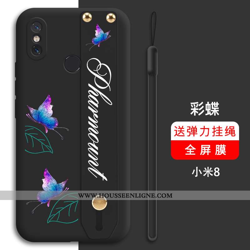 Housse Xiaomi Mi 8 Tendance Légère Incassable Ultra Support Téléphone Portable Modèle Fleurie Verte