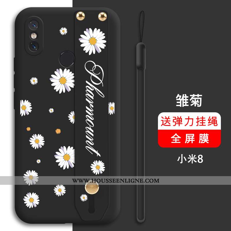 Housse Xiaomi Mi 8 Tendance Légère Incassable Ultra Support Téléphone Portable Modèle Fleurie Verte