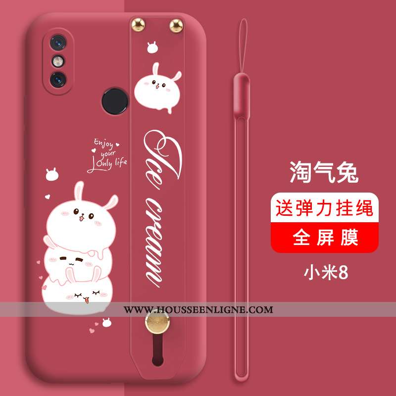 Housse Xiaomi Mi 8 Tendance Légère Incassable Ultra Support Téléphone Portable Modèle Fleurie Verte