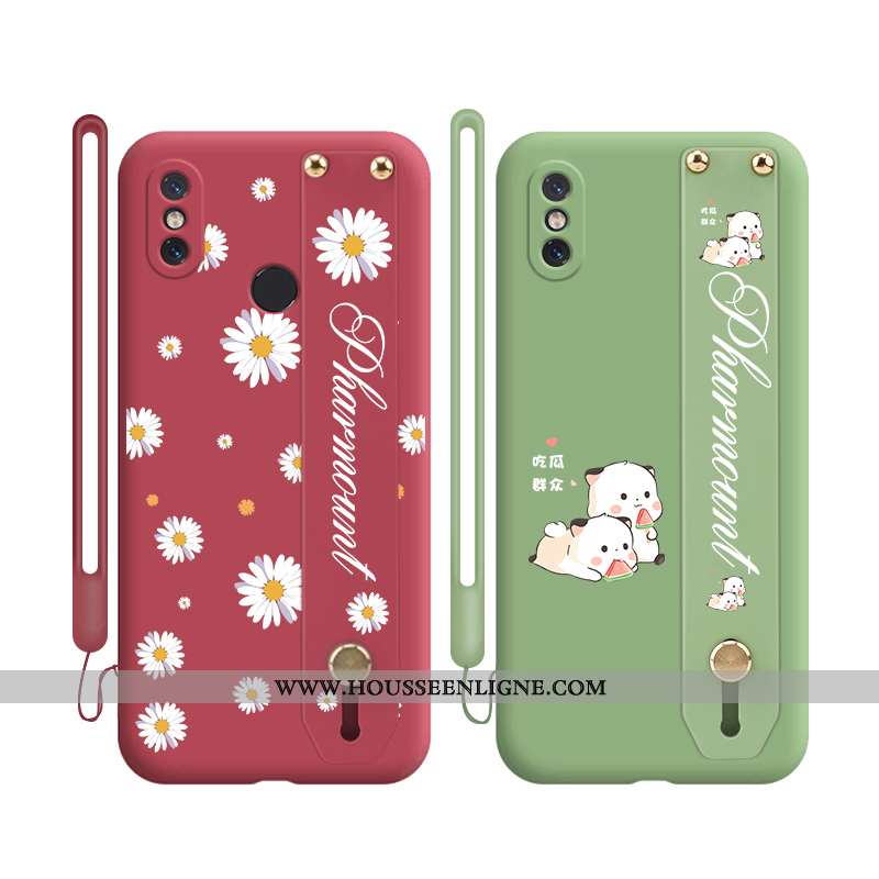 Housse Xiaomi Mi 8 Tendance Légère Incassable Ultra Support Téléphone Portable Modèle Fleurie Verte