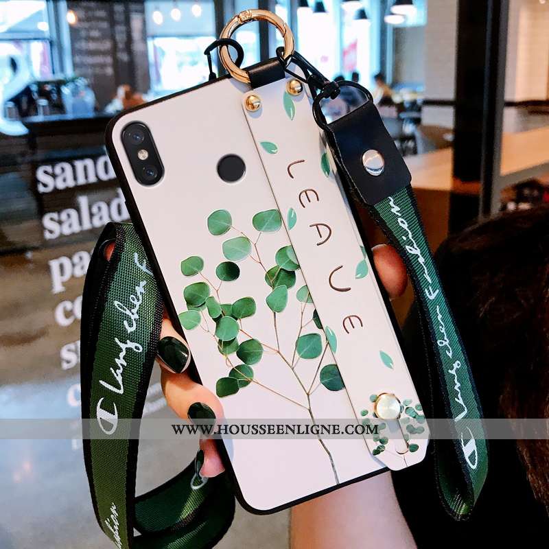 Housse Xiaomi Mi 8 Tendance Légère Protection Net Rouge Étui Mode Tout Compris Bleu