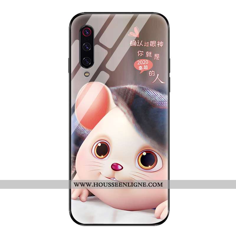Housse Xiaomi Mi 9 Créatif Ultra Nouveau Délavé En Daim Tout Compris Silicone Clair Marron
