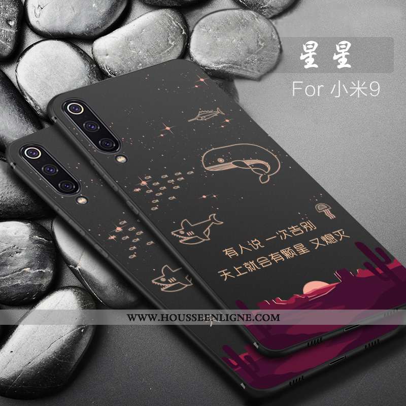 Housse Xiaomi Mi 9 Fluide Doux Silicone Créatif Protection Petit Personnalité Téléphone Portable Noi