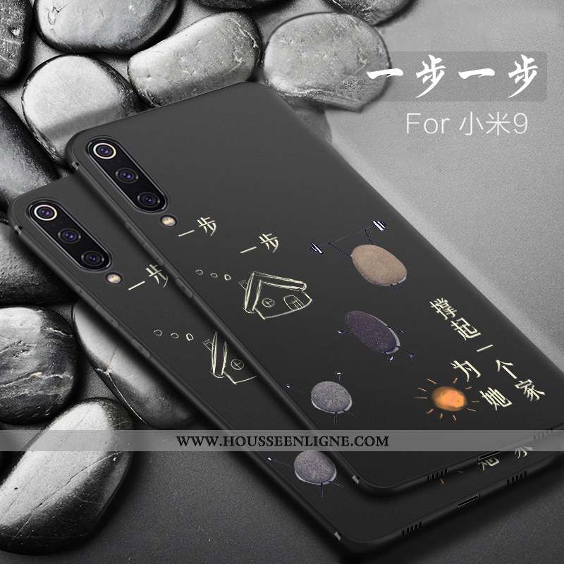Housse Xiaomi Mi 9 Fluide Doux Silicone Créatif Protection Petit Personnalité Téléphone Portable Noi