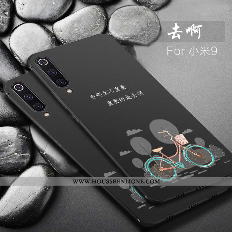 Housse Xiaomi Mi 9 Fluide Doux Silicone Créatif Protection Petit Personnalité Téléphone Portable Noi