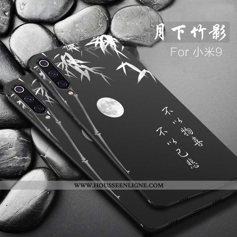 Housse Xiaomi Mi 9 Fluide Doux Silicone Créatif Protection Petit Personnalité Téléphone Portable Noi