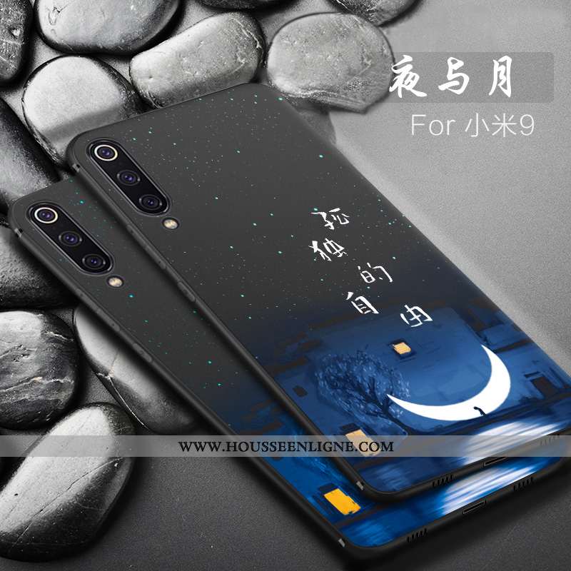 Housse Xiaomi Mi 9 Fluide Doux Silicone Créatif Protection Petit Personnalité Téléphone Portable Noi