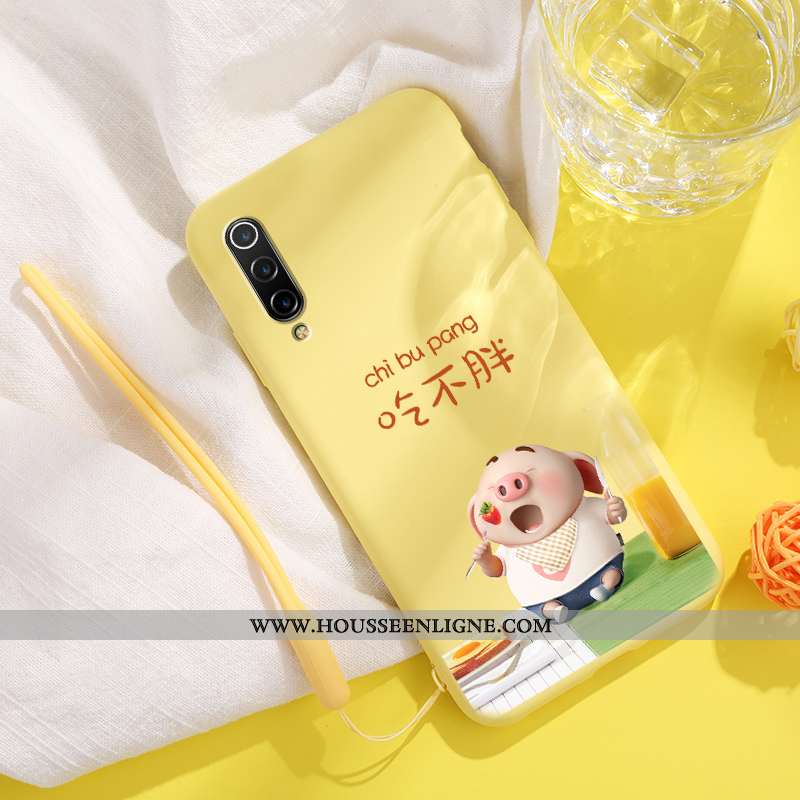 Housse Xiaomi Mi 9 Lite Charmant Ultra Silicone Créatif Net Rouge Personnalité Légère Jaune