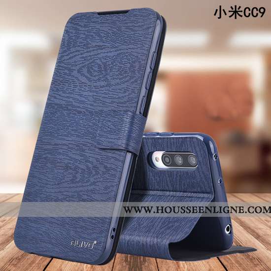 Housse Xiaomi Mi 9 Lite Cuir Fluide Doux Petit Modèle Incassable Tout Compris Rouge