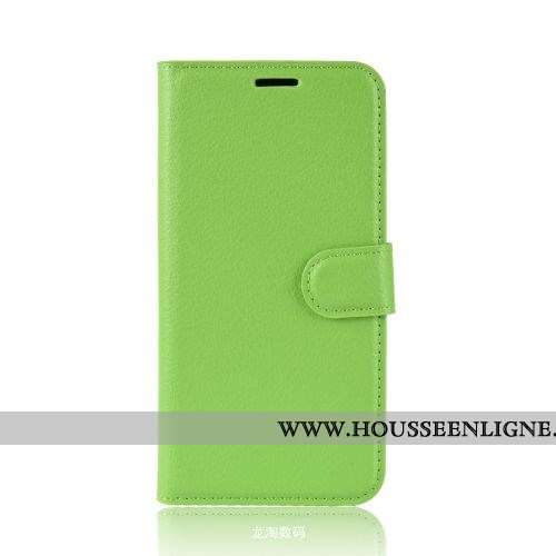 Housse Xiaomi Mi 9 Lite Cuir Portefeuille Modèle Petit Étui Jours Téléphone Portable Verte