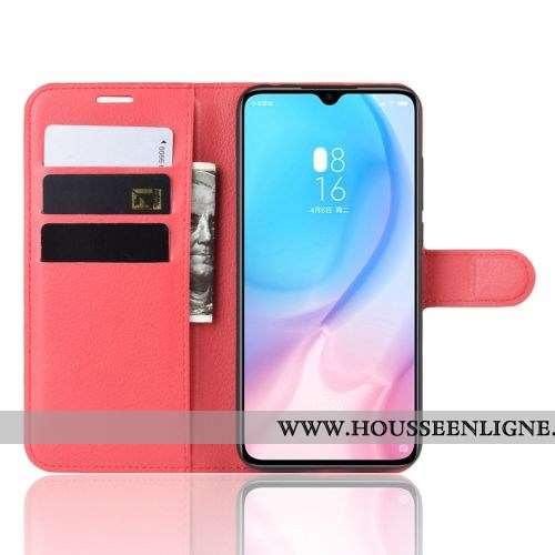 Housse Xiaomi Mi 9 Lite Cuir Portefeuille Modèle Petit Étui Jours Téléphone Portable Verte