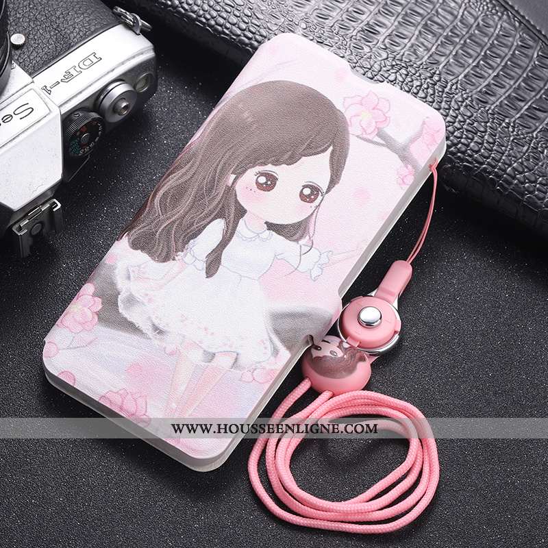 Housse Xiaomi Mi 9 Lite Fluide Doux Protection Téléphone Portable Cuir Incassable Rose Dessin Animé