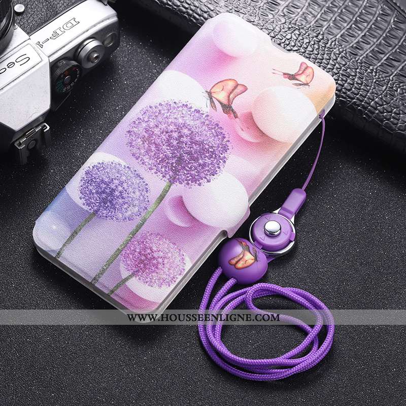 Housse Xiaomi Mi 9 Lite Fluide Doux Protection Téléphone Portable Cuir Incassable Rose Dessin Animé
