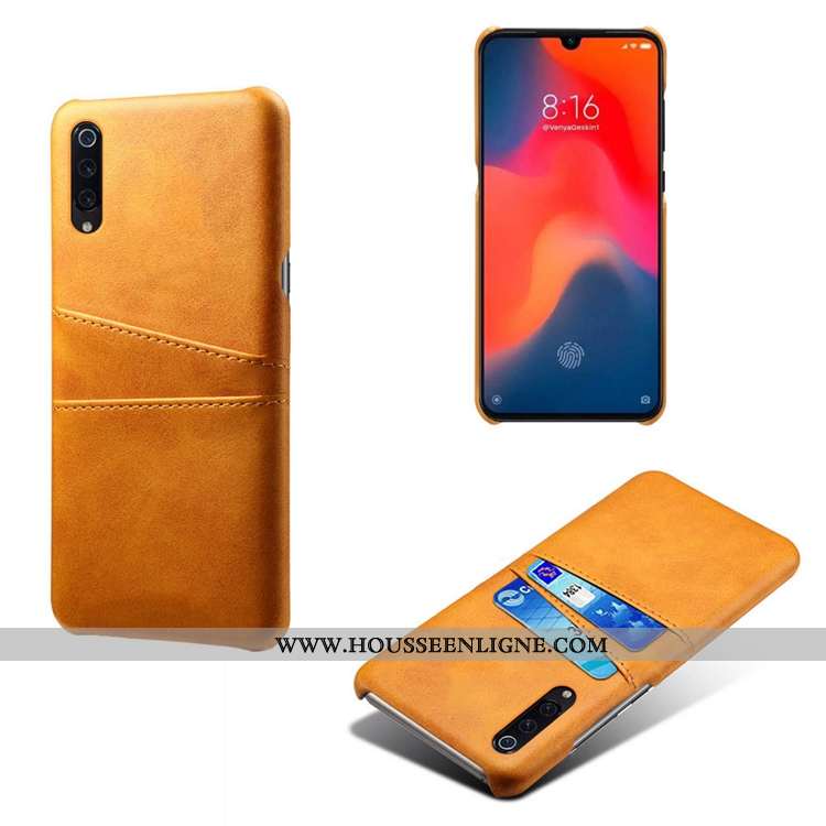 Housse Xiaomi Mi 9 Se Créatif Cuir Incassable Carte Bleu Marin Petit Personnalité Bleu Foncé
