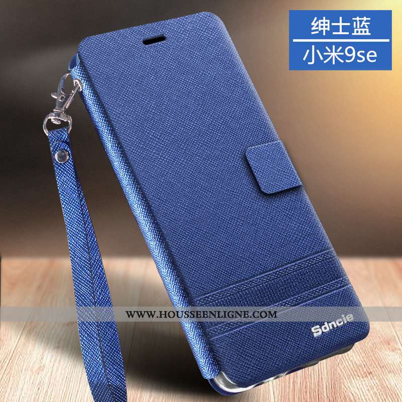 Housse Xiaomi Mi 9 Se Fluide Doux Protection Incassable Coque Tendance Clamshell Cuir Rose
