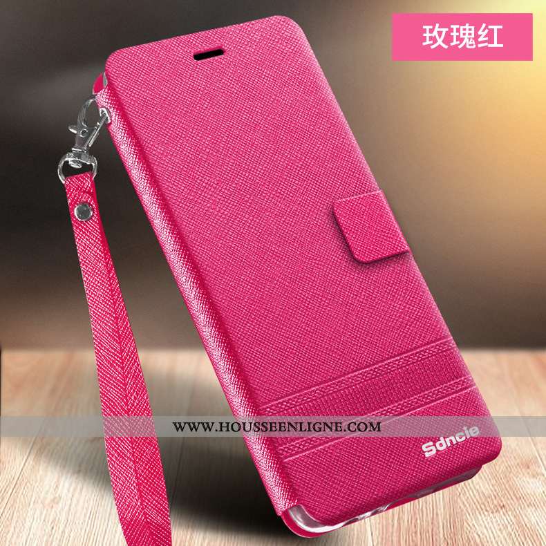 Housse Xiaomi Mi 9 Se Fluide Doux Protection Incassable Coque Tendance Clamshell Cuir Rose