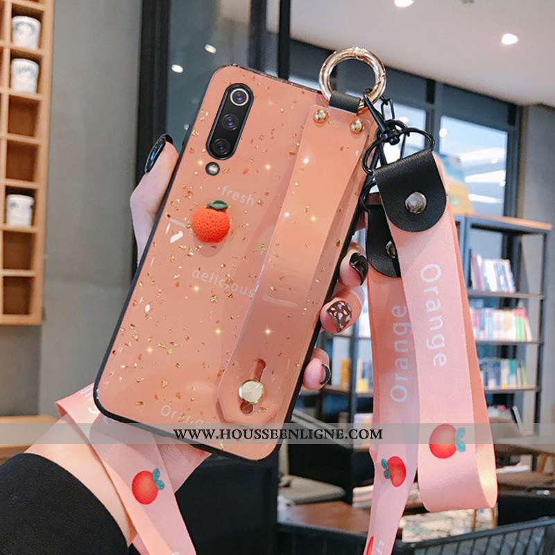 Housse Xiaomi Mi 9 Se Fluide Doux Silicone Téléphone Portable Rose Simple Incassable Modèle
