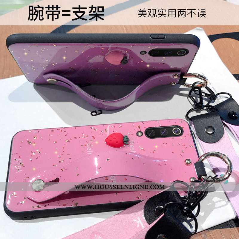 Housse Xiaomi Mi 9 Se Fluide Doux Silicone Téléphone Portable Rose Simple Incassable Modèle
