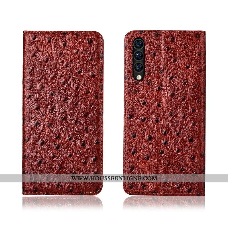 Housse Xiaomi Mi 9 Se Modèle Fleurie Fluide Doux Incassable Protection Modèle Cuir Véritable Noir