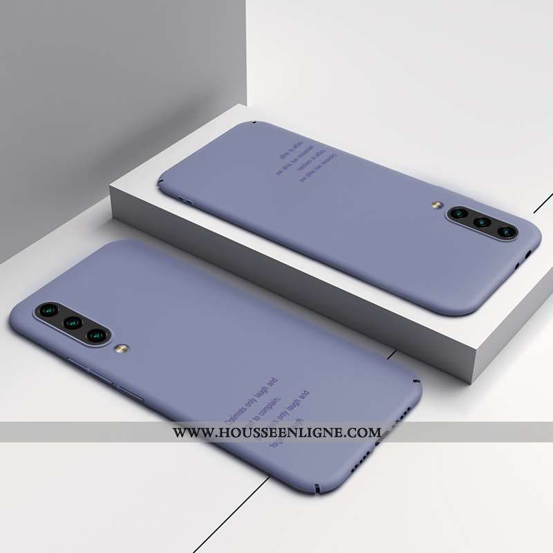 Housse Xiaomi Mi 9 Se Protection Délavé En Daim Petit Bleu Difficile Légère Simple