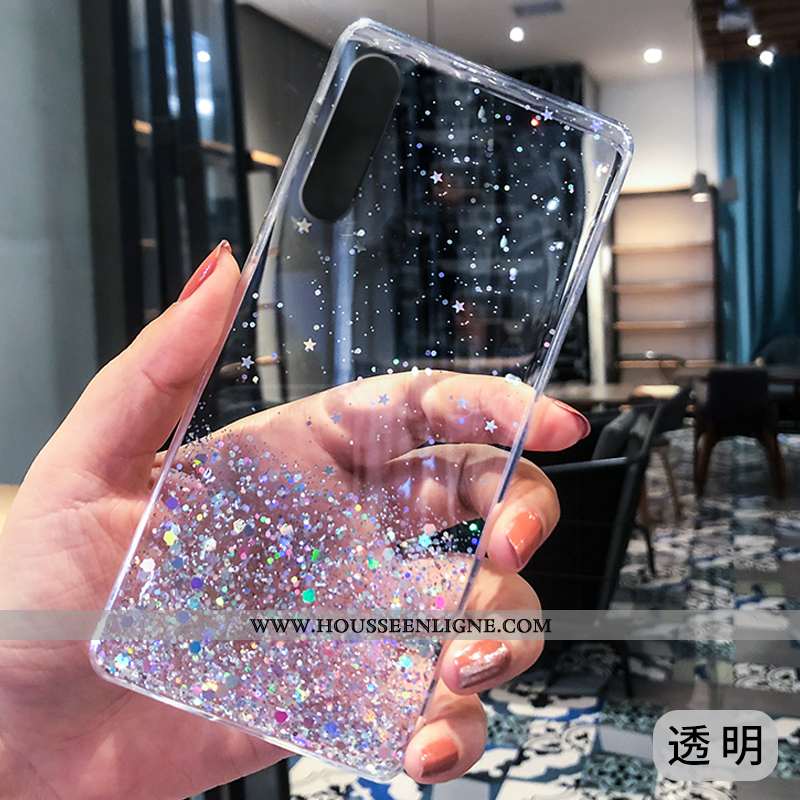 Housse Xiaomi Mi 9 Se Tendance Fluide Doux Luxe Rose Silicone Modèle Argent Violet