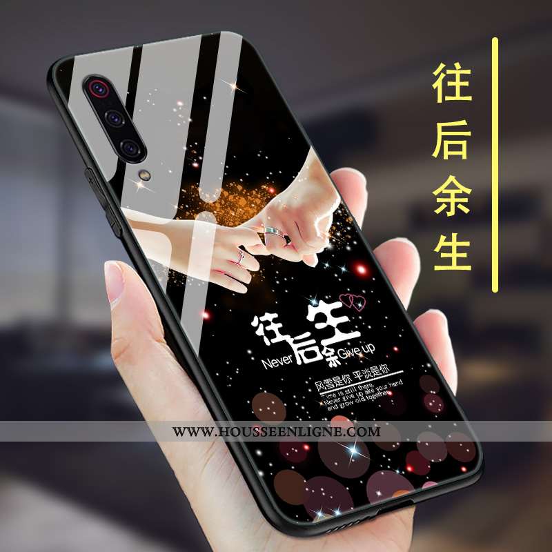 Housse Xiaomi Mi 9 Se Ultra Tendance Tout Compris Nouveau Silicone Créatif Simple Noir