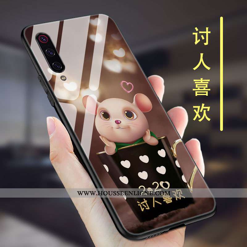 Housse Xiaomi Mi 9 Se Ultra Tendance Tout Compris Nouveau Silicone Créatif Simple Noir