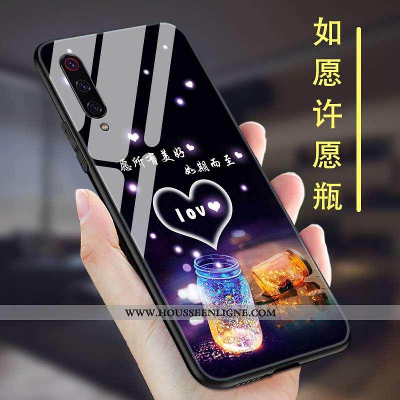 Housse Xiaomi Mi 9 Se Ultra Tendance Tout Compris Nouveau Silicone Créatif Simple Noir