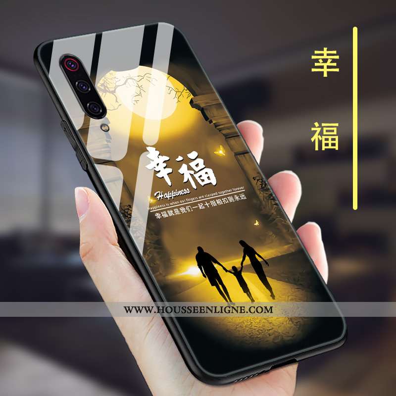 Housse Xiaomi Mi 9 Se Ultra Tendance Tout Compris Nouveau Silicone Créatif Simple Noir
