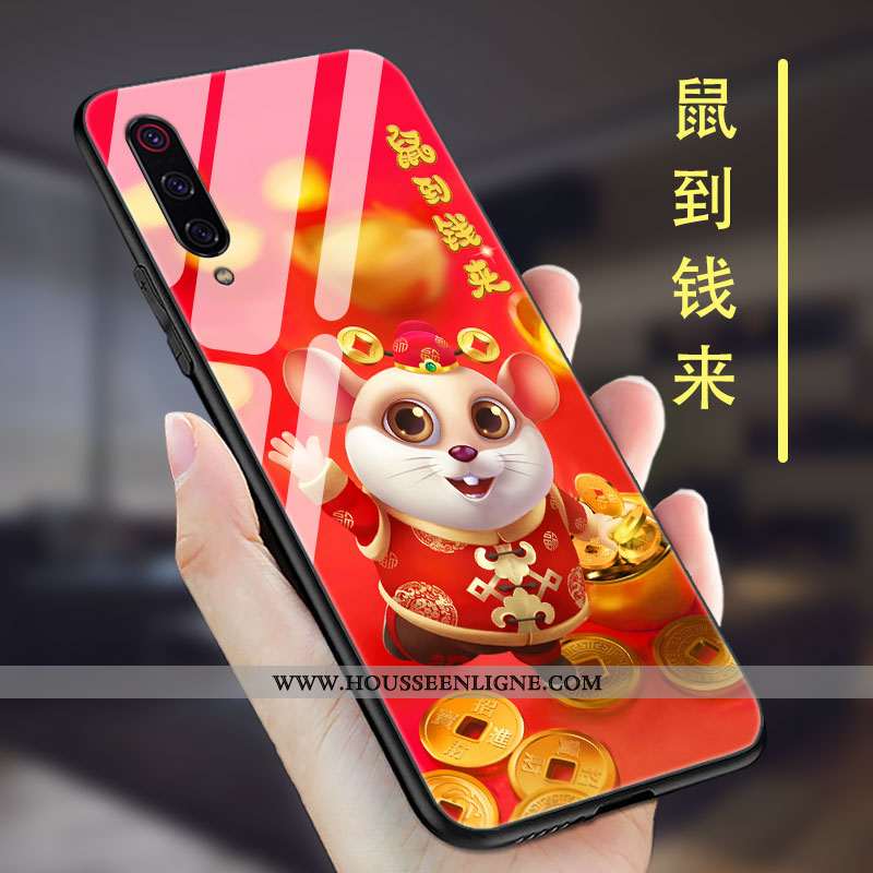 Housse Xiaomi Mi 9 Se Ultra Tendance Tout Compris Nouveau Silicone Créatif Simple Noir