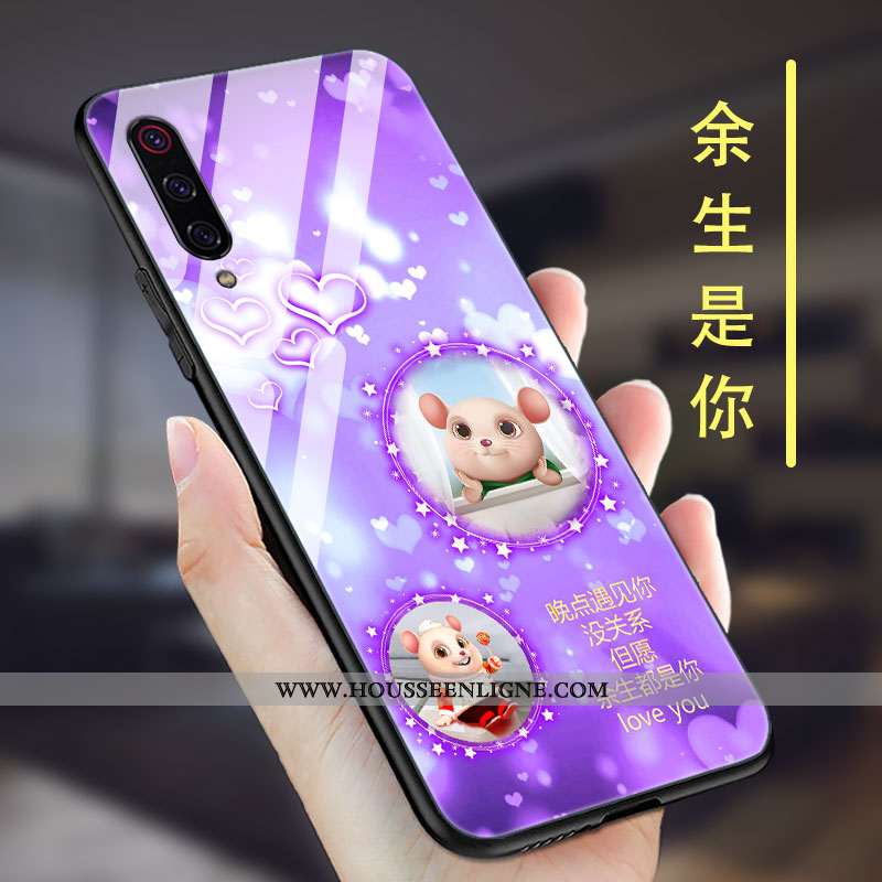 Housse Xiaomi Mi 9 Se Ultra Tendance Tout Compris Nouveau Silicone Créatif Simple Noir