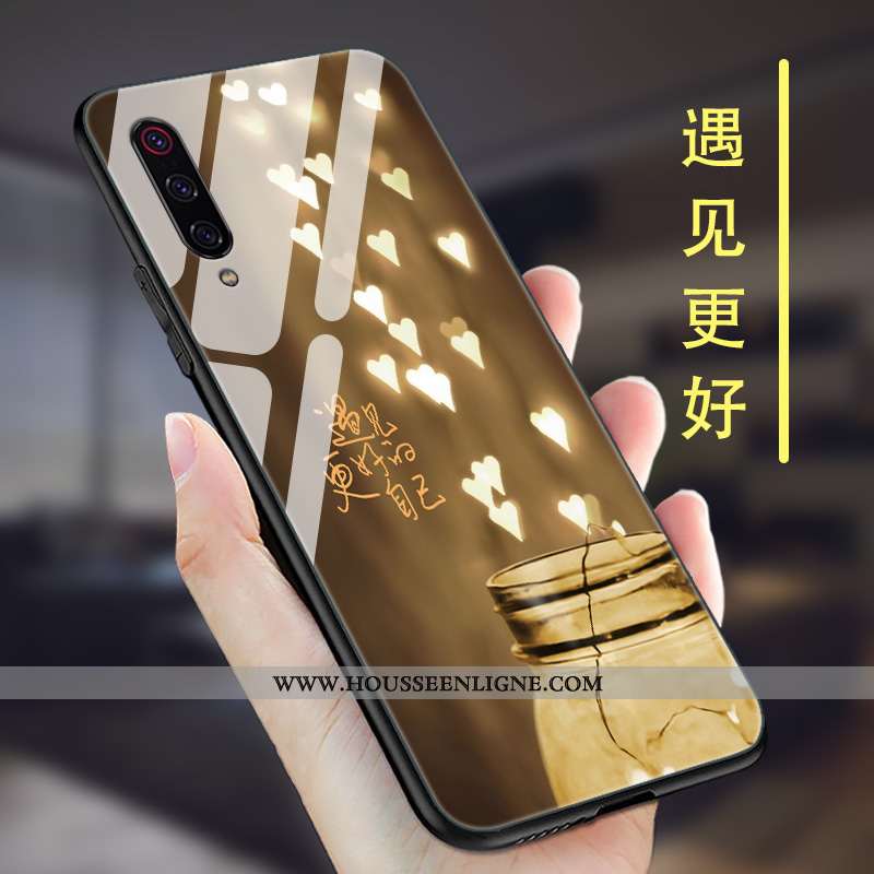 Housse Xiaomi Mi 9 Se Ultra Tendance Tout Compris Nouveau Silicone Créatif Simple Noir