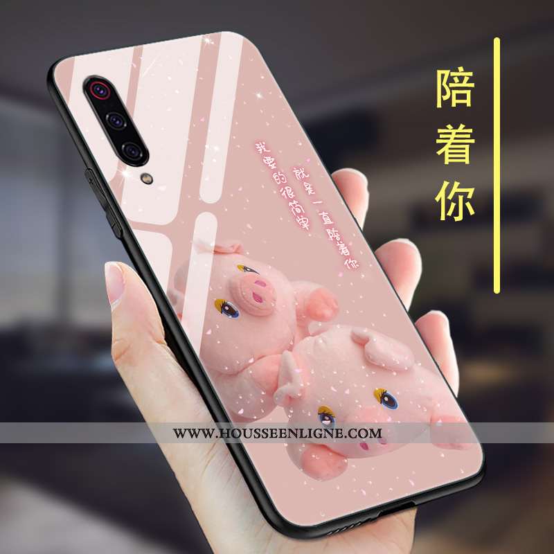 Housse Xiaomi Mi 9 Se Ultra Tendance Tout Compris Nouveau Silicone Créatif Simple Noir