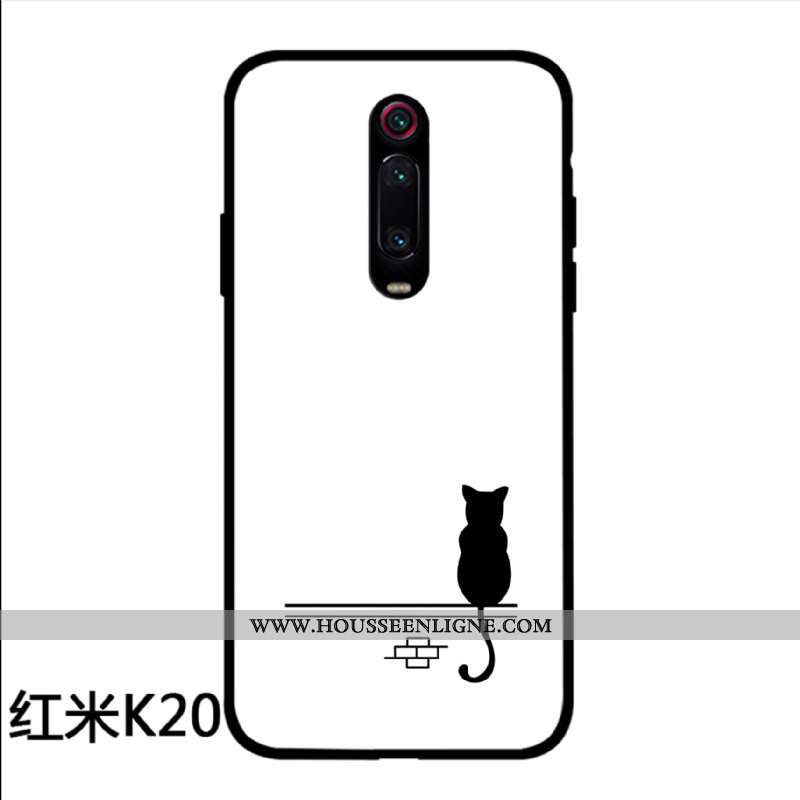 Housse Xiaomi Mi 9t Charmant Protection Rouge Simple Verre Tout Compris Coque Blanche