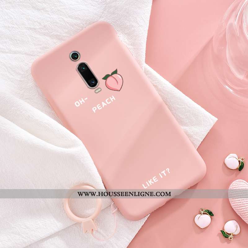 Housse Xiaomi Mi 9t Créatif Charmant Téléphone Portable Vent Silicone Net Rouge Fluide Doux Bleu