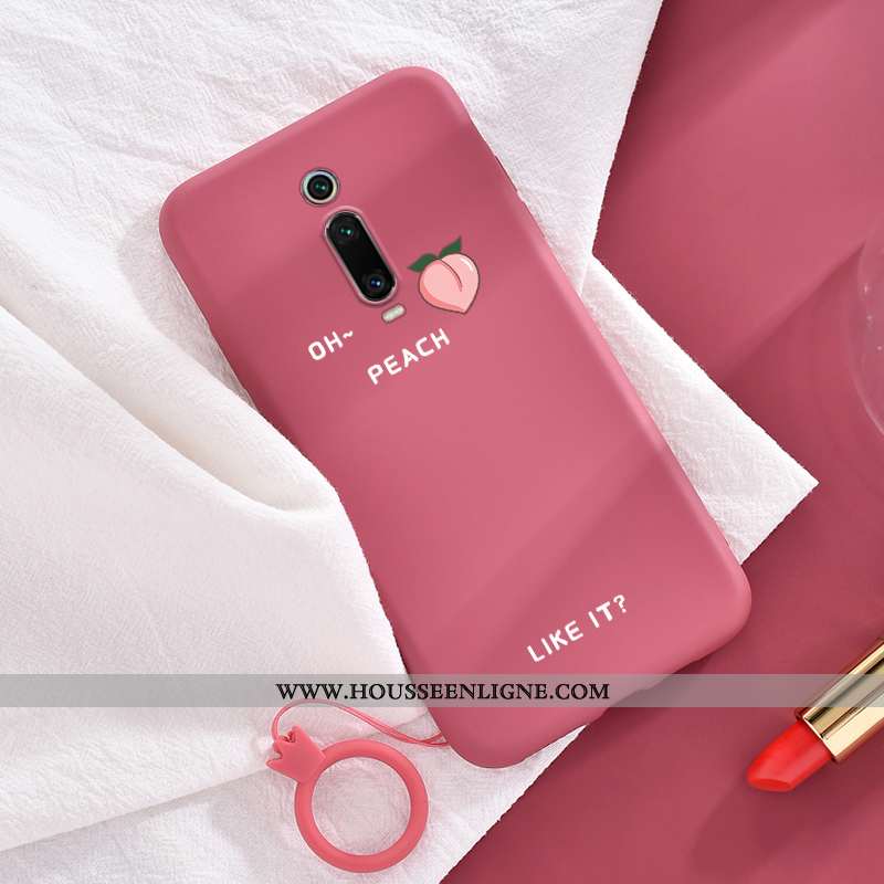 Housse Xiaomi Mi 9t Créatif Charmant Téléphone Portable Vent Silicone Net Rouge Fluide Doux Bleu