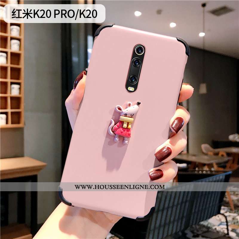 Housse Xiaomi Mi 9t Créatif Dessin Animé Petit Rat Net Rouge Charmant Téléphone Portable Bleu