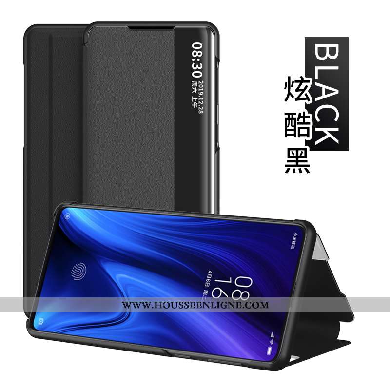 Housse Xiaomi Mi 9t Cuir Protection Noir Étui Téléphone Portable Incassable Tout Compris
