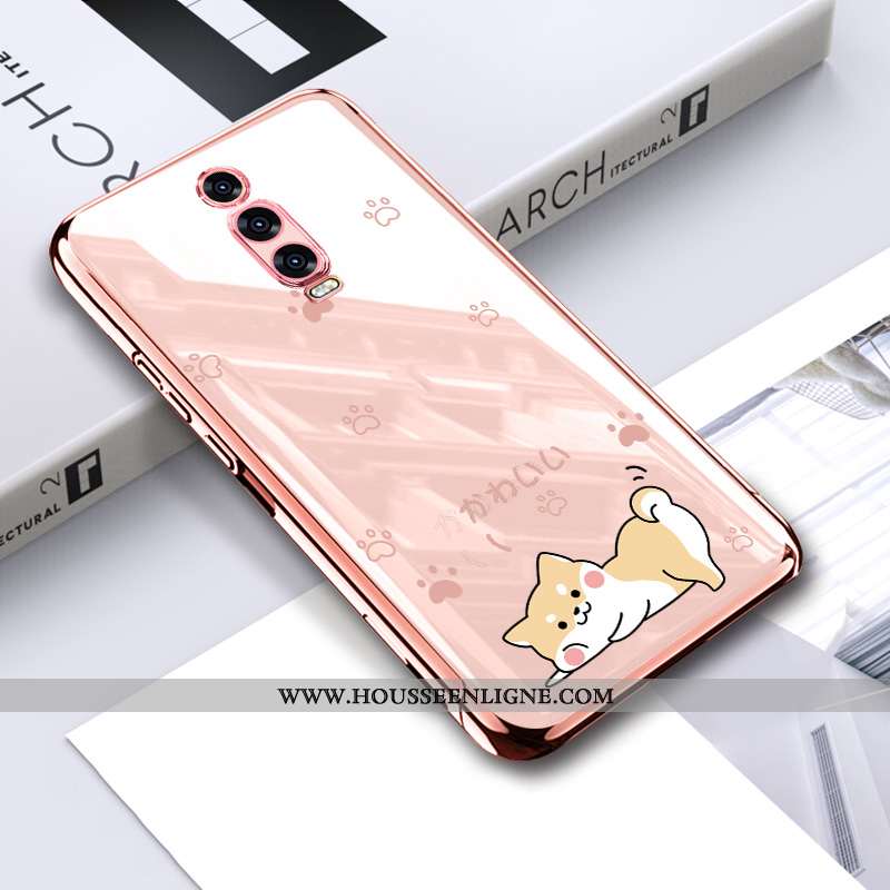 Housse Xiaomi Mi 9t Dessin Animé Charmant Téléphone Portable Petit Rouge Incassable Étui Rose