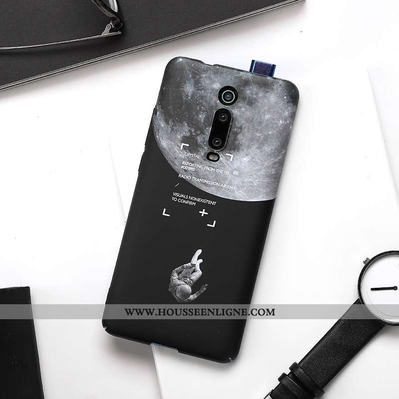 Housse Xiaomi Mi 9t Délavé En Daim Personnalité Ultra Petit Légère Coque Bleu