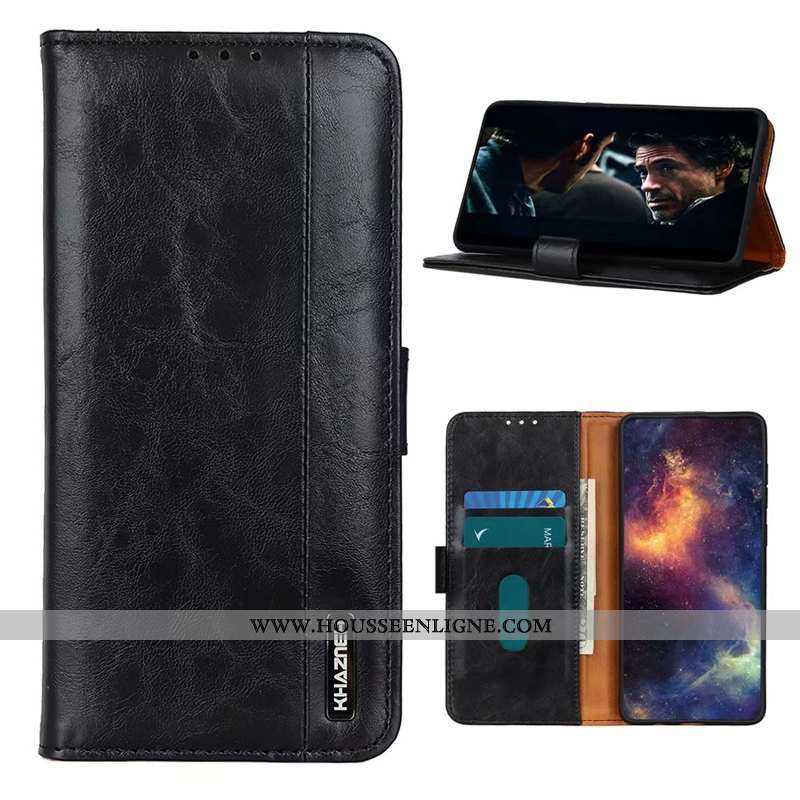 Housse Xiaomi Mi 9t Fluide Doux Cuir Véritable Reversible Petit Incassable Téléphone Portable Rouge