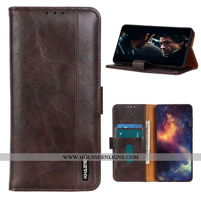 Housse Xiaomi Mi 9t Fluide Doux Cuir Véritable Reversible Petit Incassable Téléphone Portable Rouge