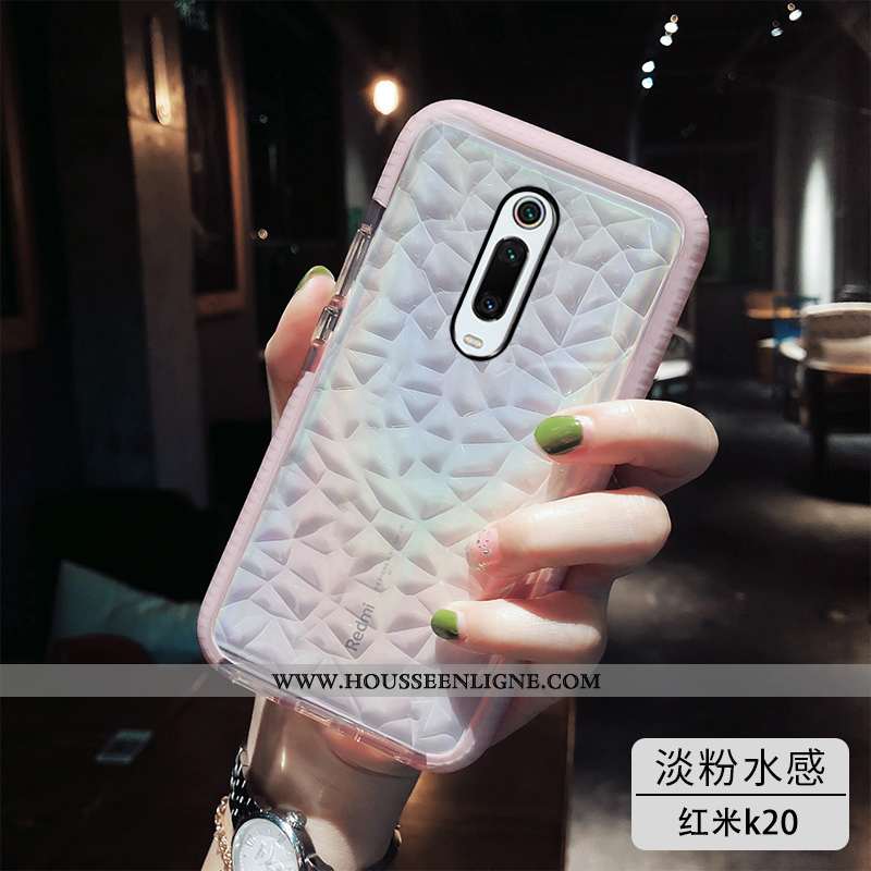 Housse Xiaomi Mi 9t Fluide Doux Silicone Transparent Blanc Tendance Rouge Vent Blanche