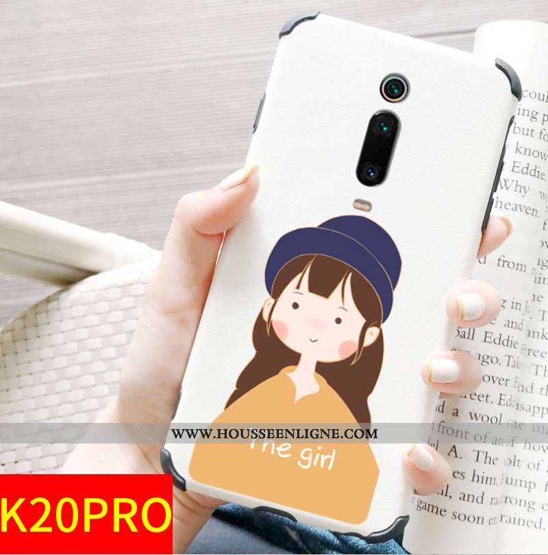 Housse Xiaomi Mi 9t Pro Charmant Modèle Fleurie Rouge Petit Protection Tout Compris Incassable Blanc