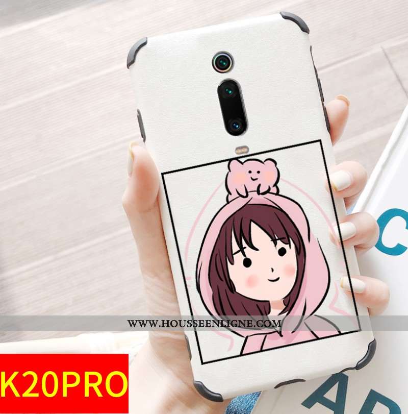 Housse Xiaomi Mi 9t Pro Charmant Modèle Fleurie Rouge Petit Protection Tout Compris Incassable Blanc
