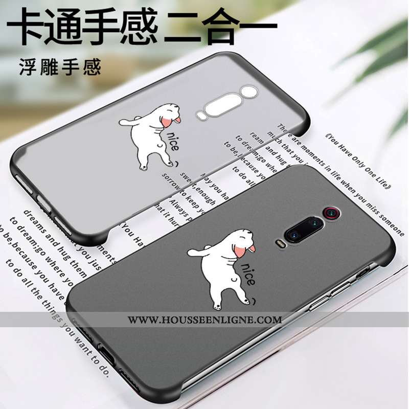 Housse Xiaomi Mi 9t Pro Créatif Dessin Animé Étui Silicone Nouveau Rouge Simple Noir