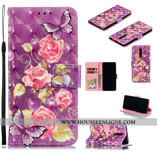 Housse Xiaomi Mi 9t Pro Cuir Silicone Incassable Peinture Tout Compris Rose Coque