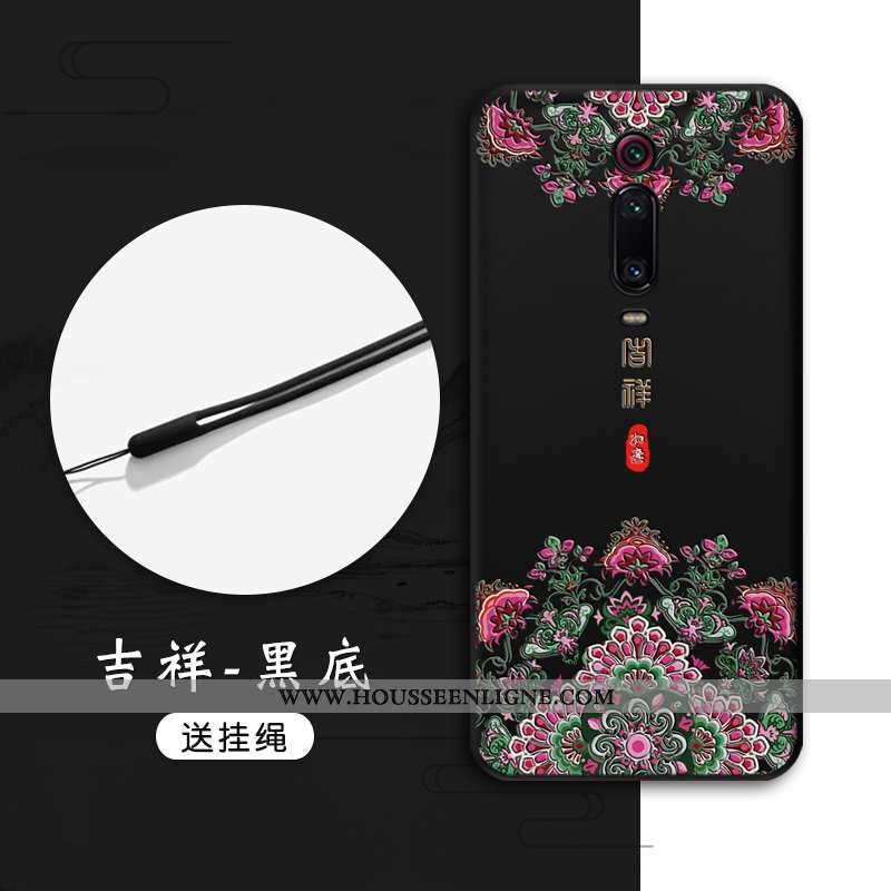 Housse Xiaomi Mi 9t Pro Fluide Doux Protection Téléphone Portable Gaufrage Tout Compris Style Chinoi