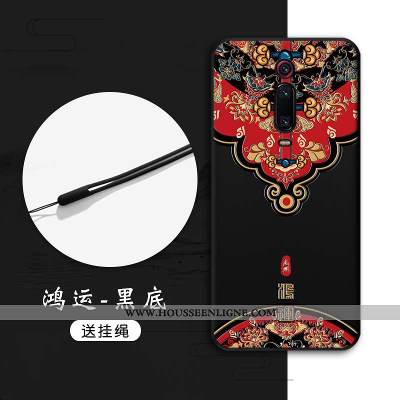 Housse Xiaomi Mi 9t Pro Fluide Doux Protection Téléphone Portable Gaufrage Tout Compris Style Chinoi